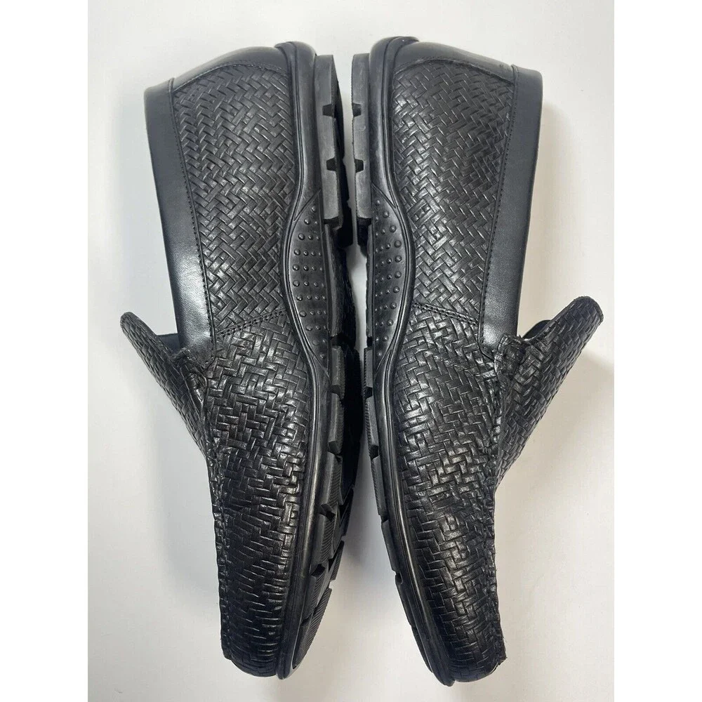 Thomas & Vine Carter Leather Driving Loafer In Black Sz 10.5 New W/O Tag